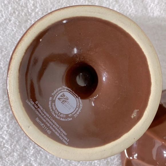 Houston Harvest Hershey Brown Ceramic Sundae Dishes x2 - Picture 9 of 13